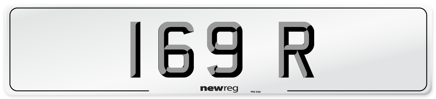 169 R Number Plate from New Reg